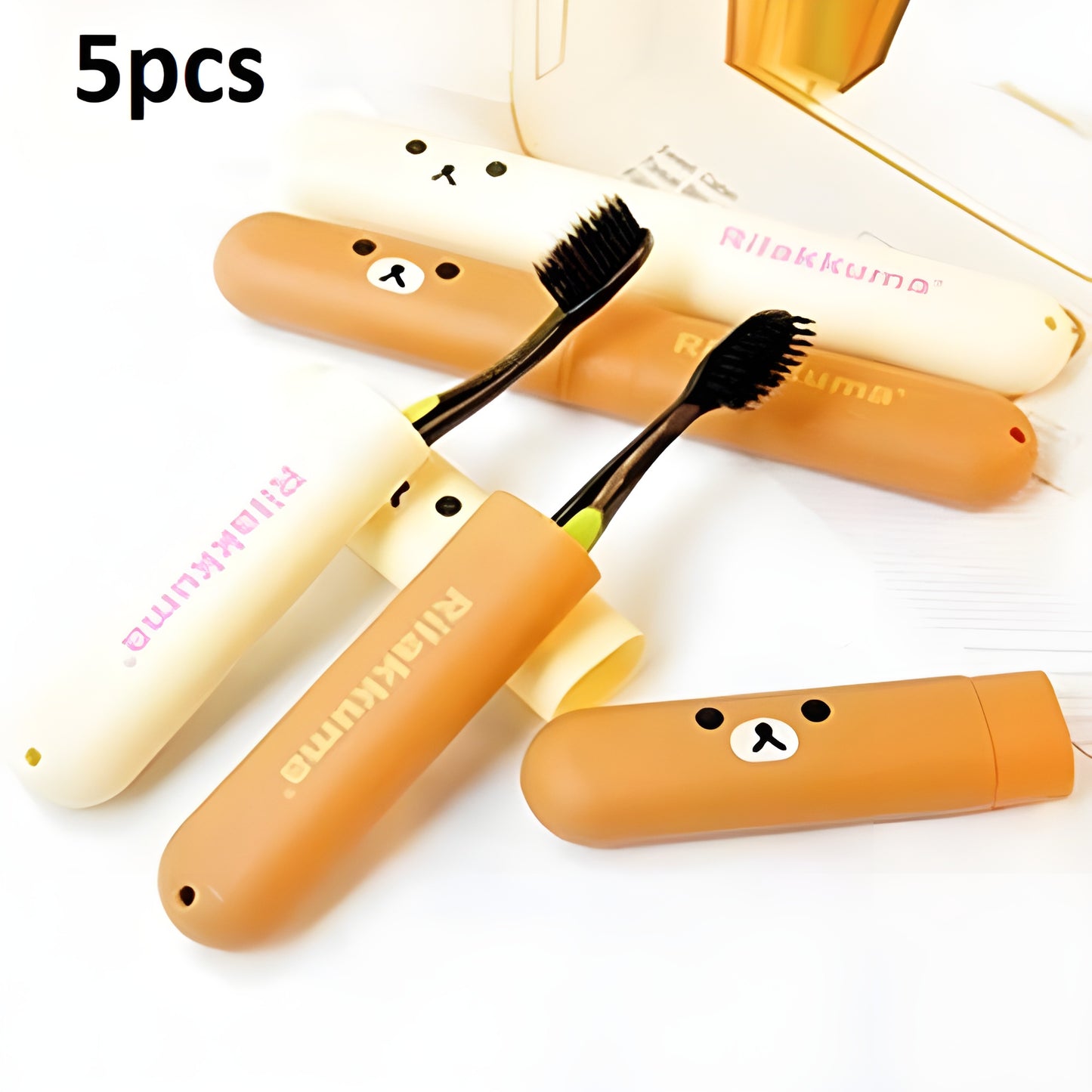 Portable Toothbrush Holder (Pack of 5)