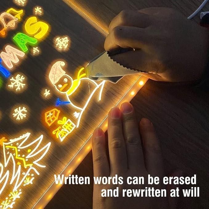 3D LED Glass Acrylic Writing pad