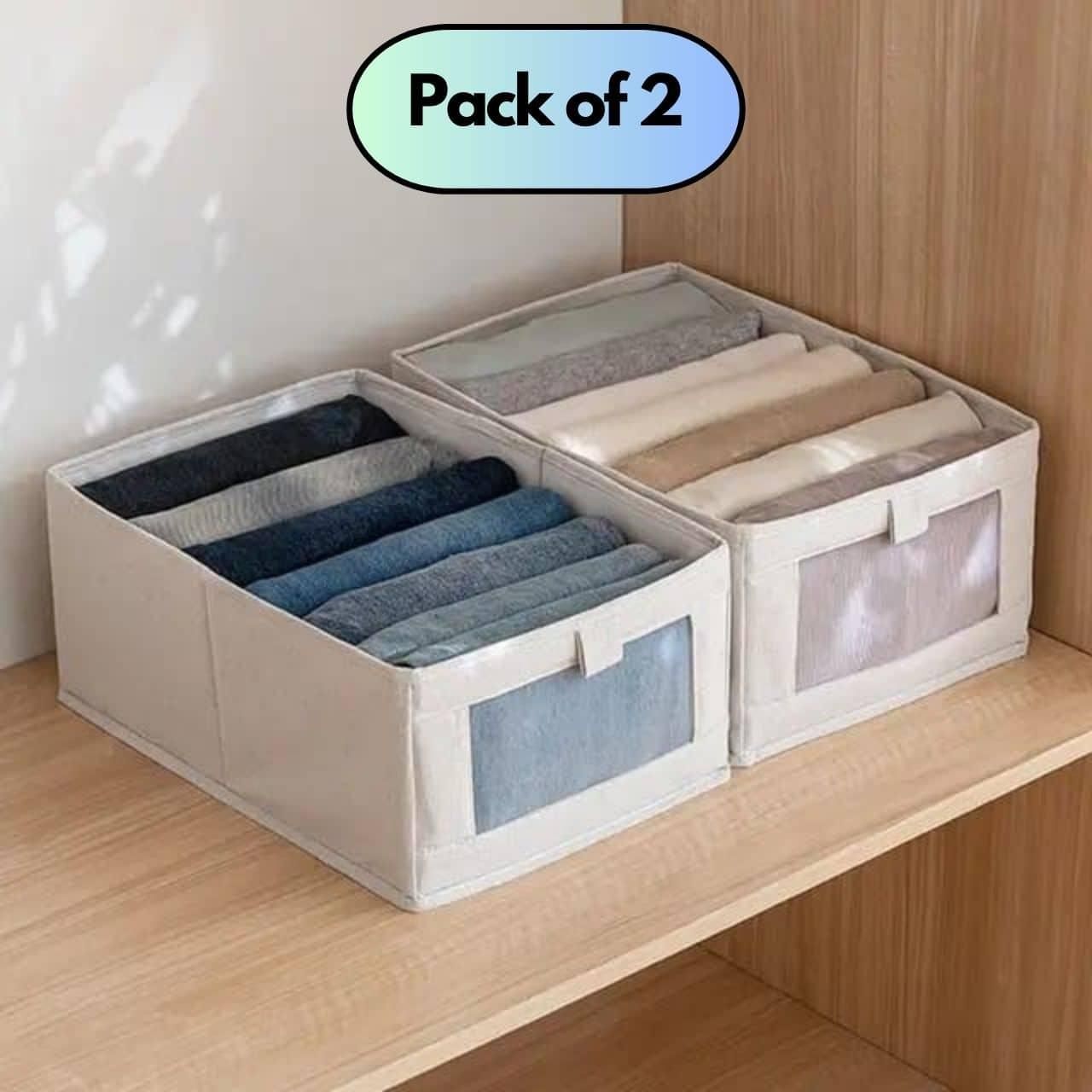 Storage Container with Clear Window - Pack of 2