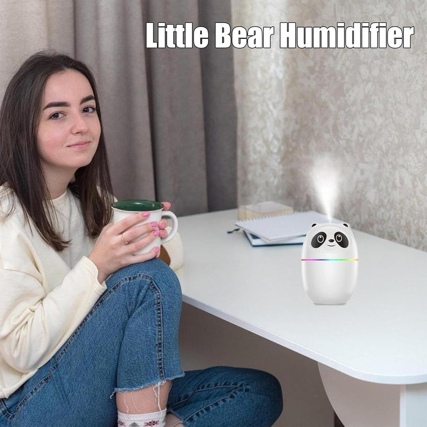 Cute Panda Cool Mist Humidifier